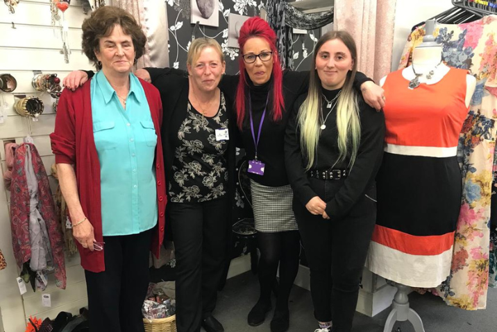 Charity shop team