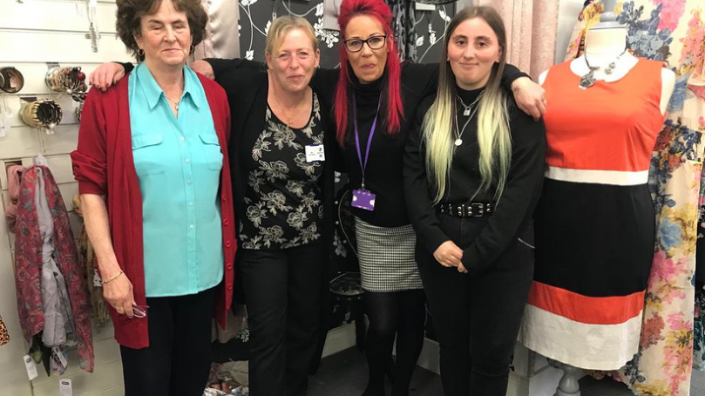 Charity shop team