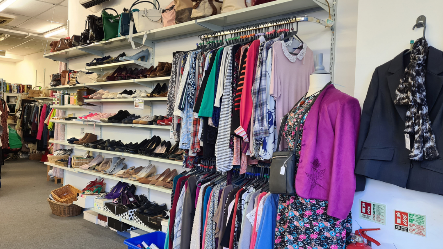 Charity shop donations